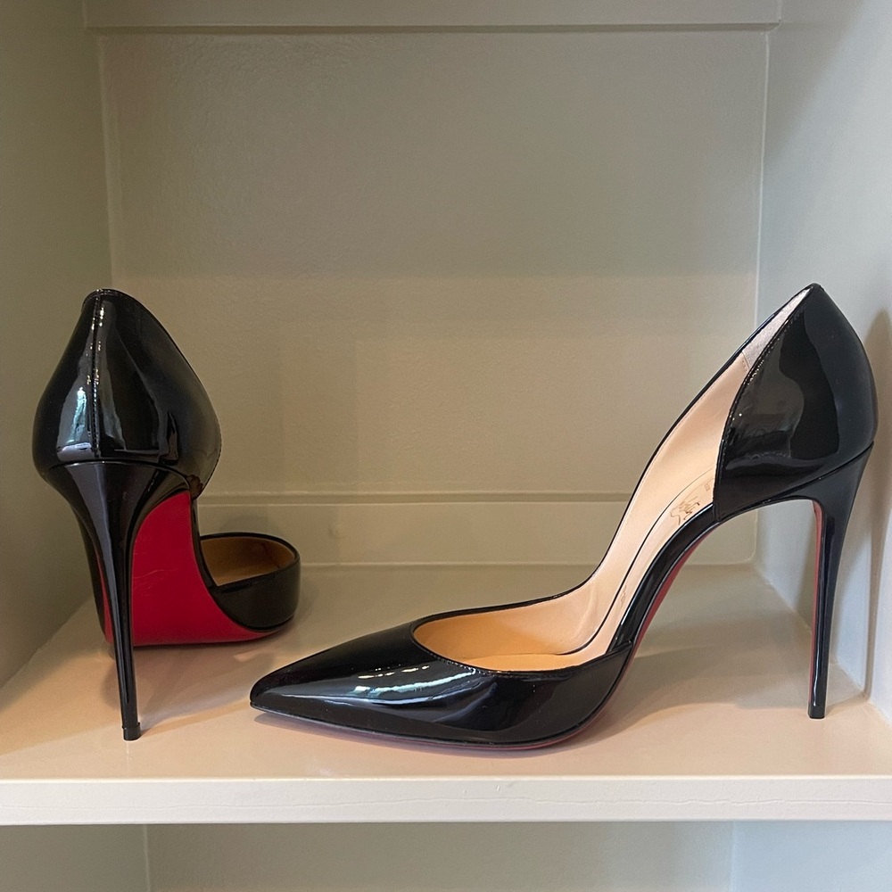 Authentic Christian Louboutin Black and Red Heels Iriza
